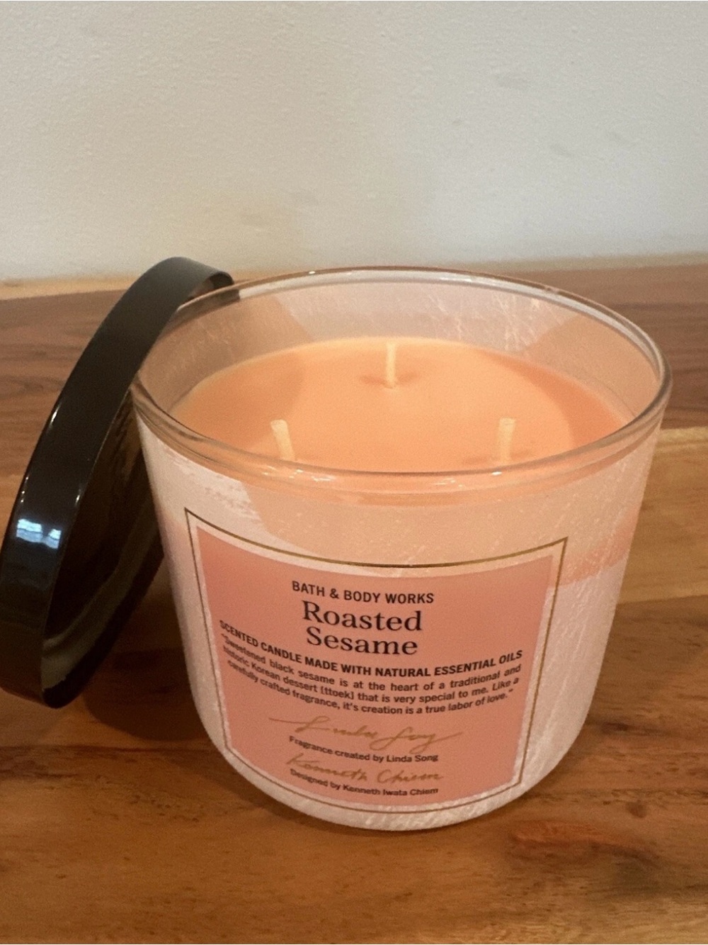 Bath & Body Works: 14.5 Oz 3-Wick Candle: Roasted Sesame